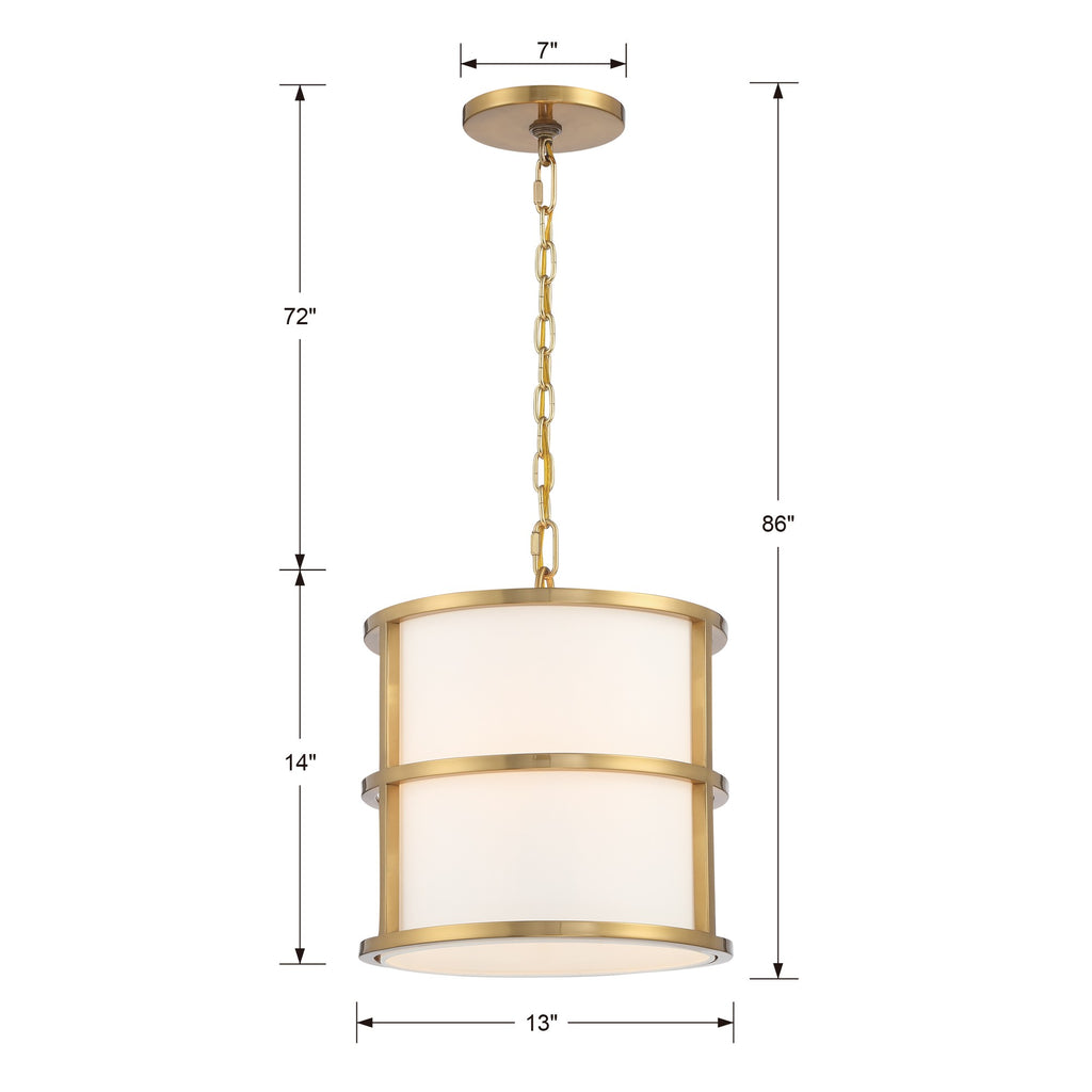 Crystorama Crystorama Brian Patrick Flynn Hulton 3 Light Luxe Gold Mini Chandelier