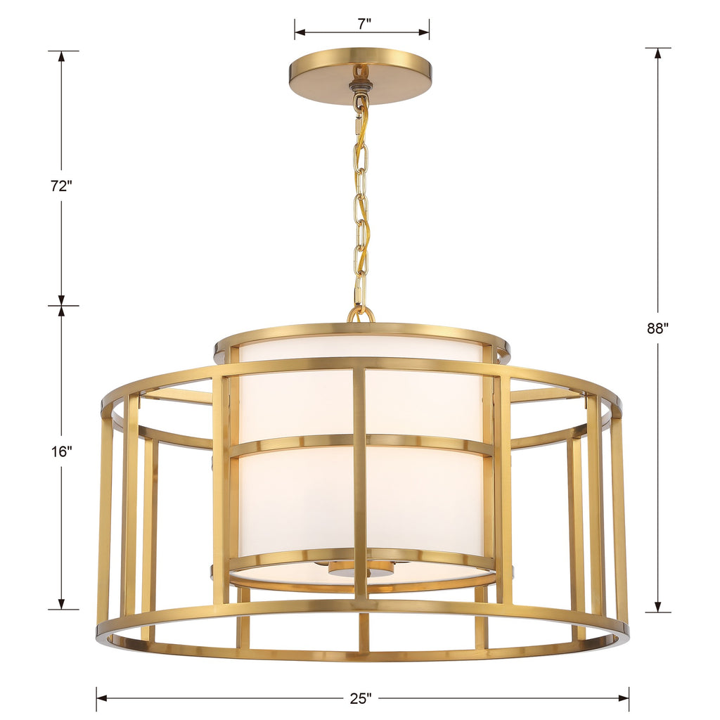 Crystorama Crystorama Brian Patrick Flynn Hulton 5 Light Luxe Gold Chandelier