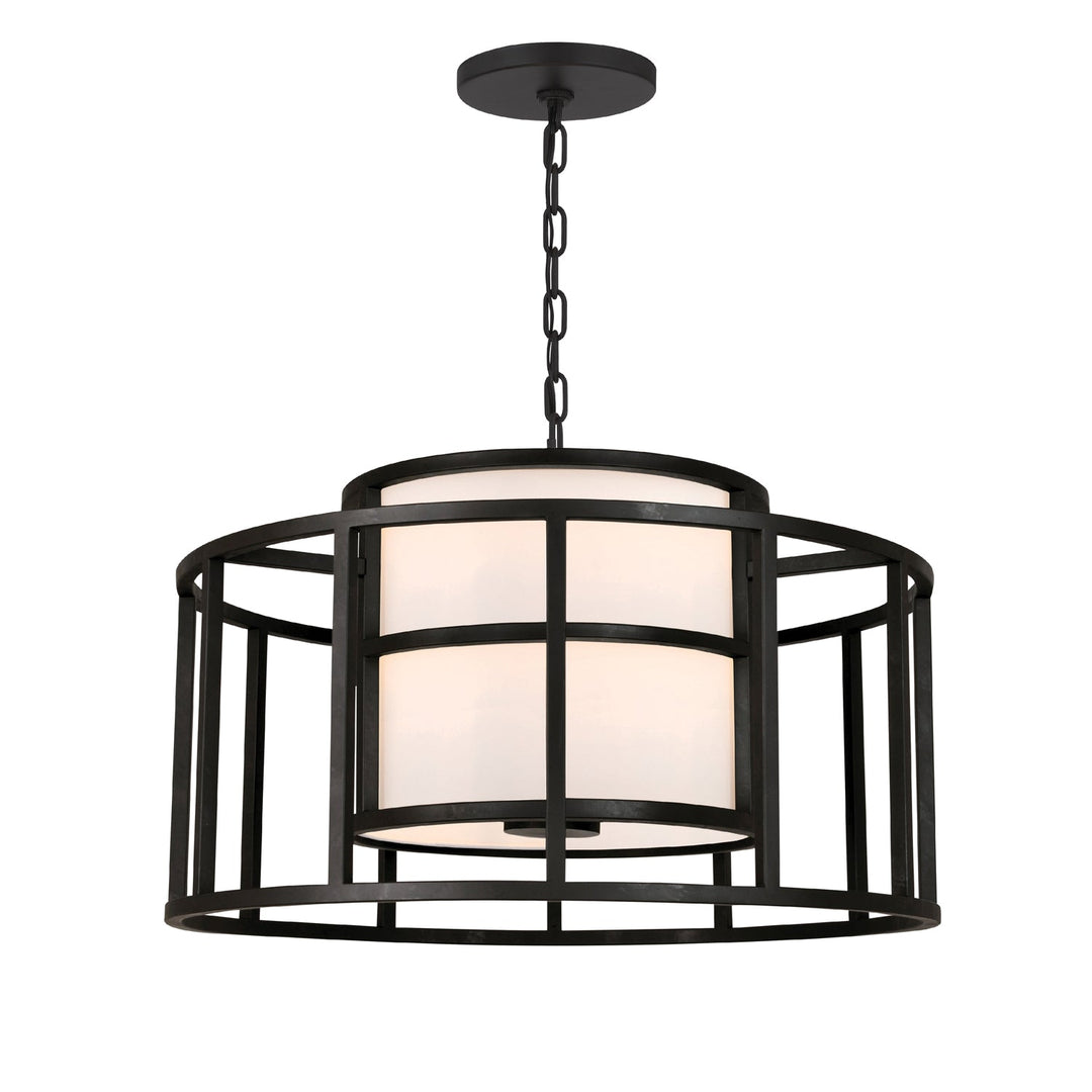 Crystorama Crystorama Brian Patrick Flynn Hulton 5 Light Matte Black Chandelier