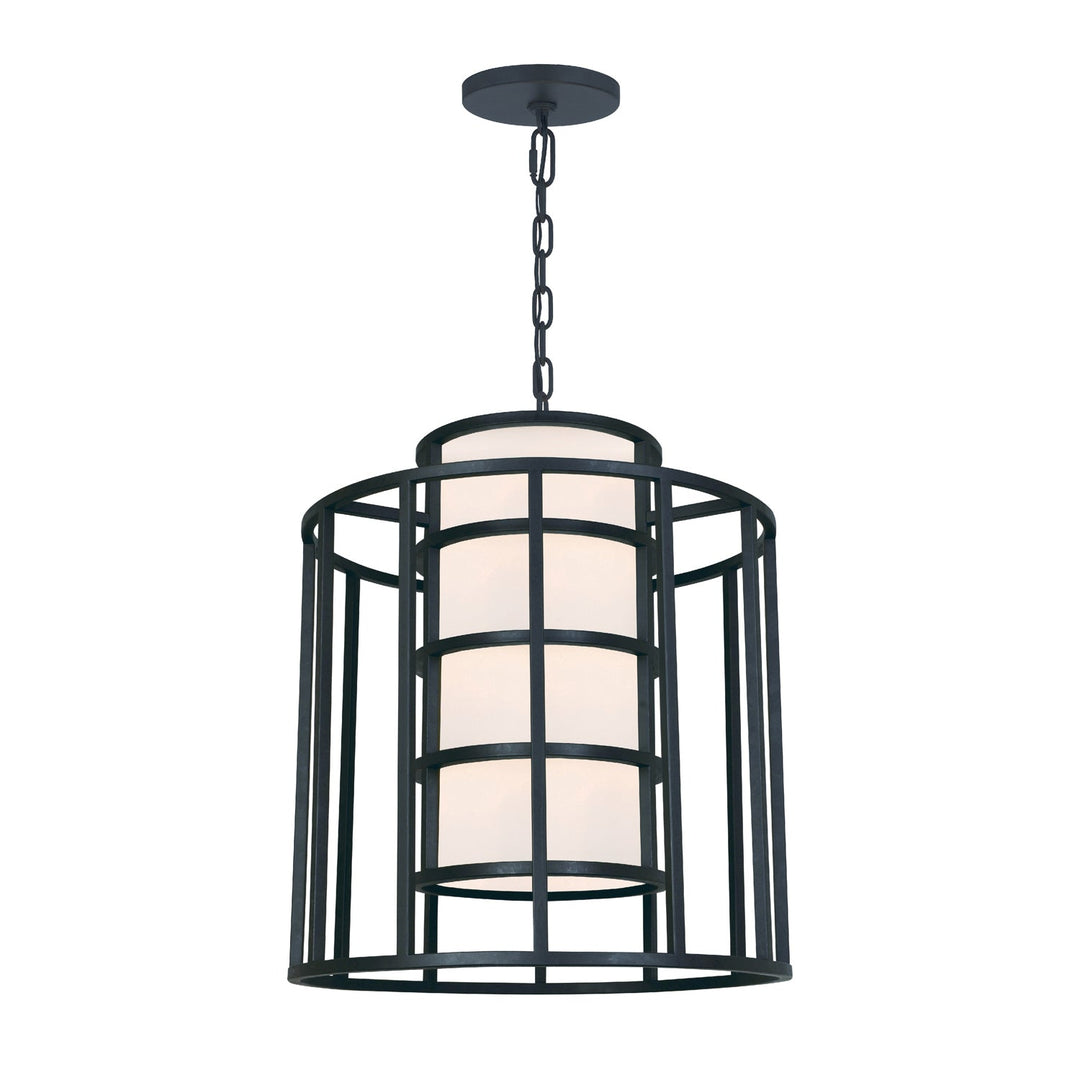Crystorama Crystorama Brian Patrick Flynn Hulton 6 Light Matte Black Chandelier