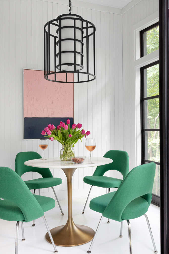 Crystorama Crystorama Brian Patrick Flynn Hulton 6 Light Matte Black Chandelier