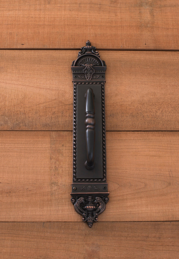 Solid Brass L'Enfant 16 1/2 Inch Pull Plate (Several Finishes Available) COPPER MOUNTAIN HARDWARE