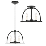 Crystorama Crystorama Abbott 3 Light Black Mini Chandelier