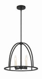 Crystorama Crystorama Abbott 4 Light Black Chandelier