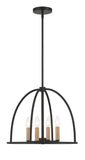 Crystorama Crystorama Abbott 4 Light Black Chandelier