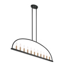 Crystorama Crystorama Abbott 11 Light Black Linear Chandelier