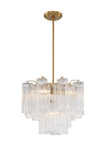 Crystorama Crystorama Addis 4 Light Aged Brass Chandelier