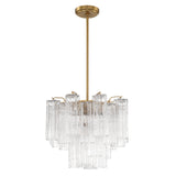 Crystorama Crystorama Addis 4 Light Aged Brass Chandelier