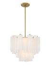 Crystorama Crystorama Addis 4 Light Aged Brass Chandelier
