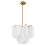 Crystorama Crystorama Addis 4 Light Aged Brass Chandelier