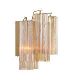 Crystorama Crystorama Addis 2 Light Aged Brass Sconce