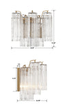 Crystorama Crystorama Addis 2 Light Aged Brass Sconce