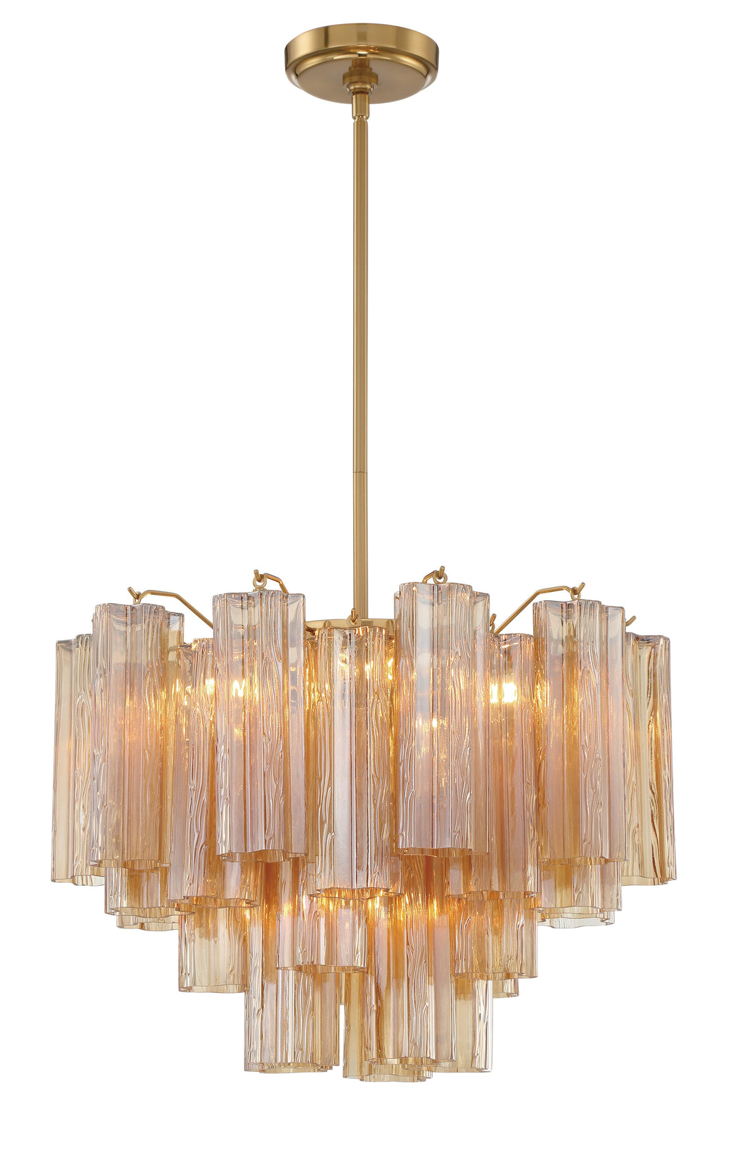 Crystorama Crystorama Addis 6 Light Aged Brass Chandelier