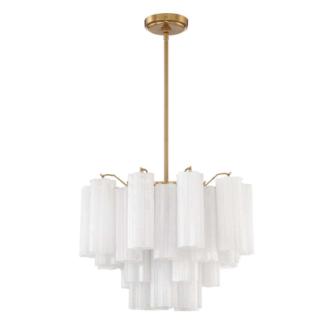 Crystorama Crystorama Addis 6 Light Aged Brass Chandelier