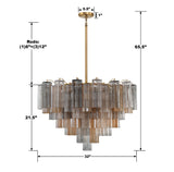 Crystorama Crystorama Addis 16 Light Aged Brass Chandelier
