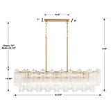 Crystorama Crystorama Addis 14 Light Aged Brass Chandelier