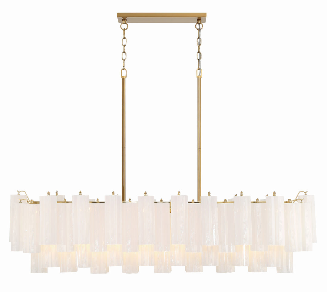 Crystorama Crystorama Addis 14 Light Aged Brass Chandelier
