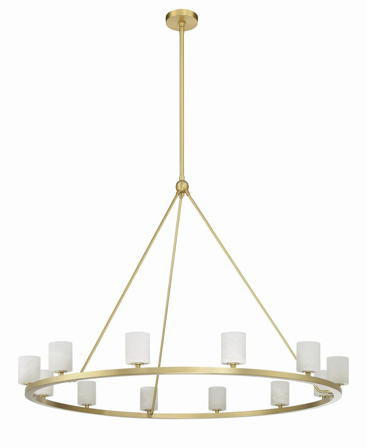 Crystorama Crystorama Aragon 12 Light Soft Brass Chandelier