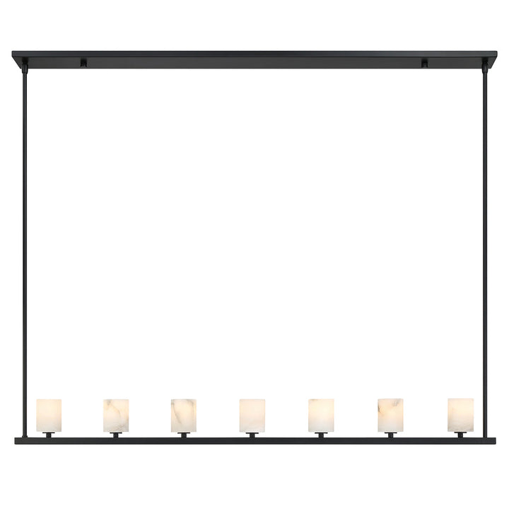 Crystorama Crystorama Aragon 7 Light Matte Black Chandelier