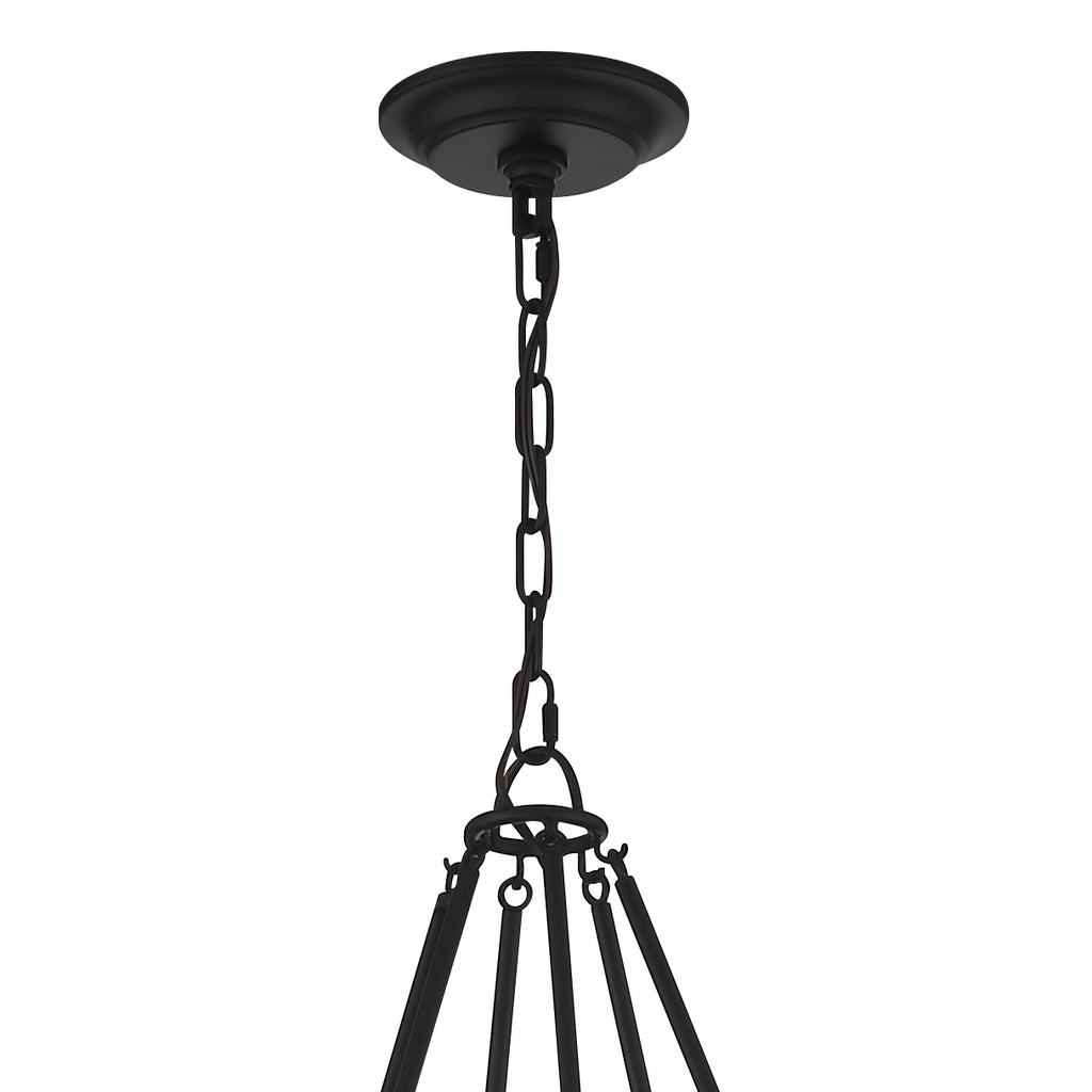 Crystorama Crystorama Bailey 8 Light Matte Black Chandelier