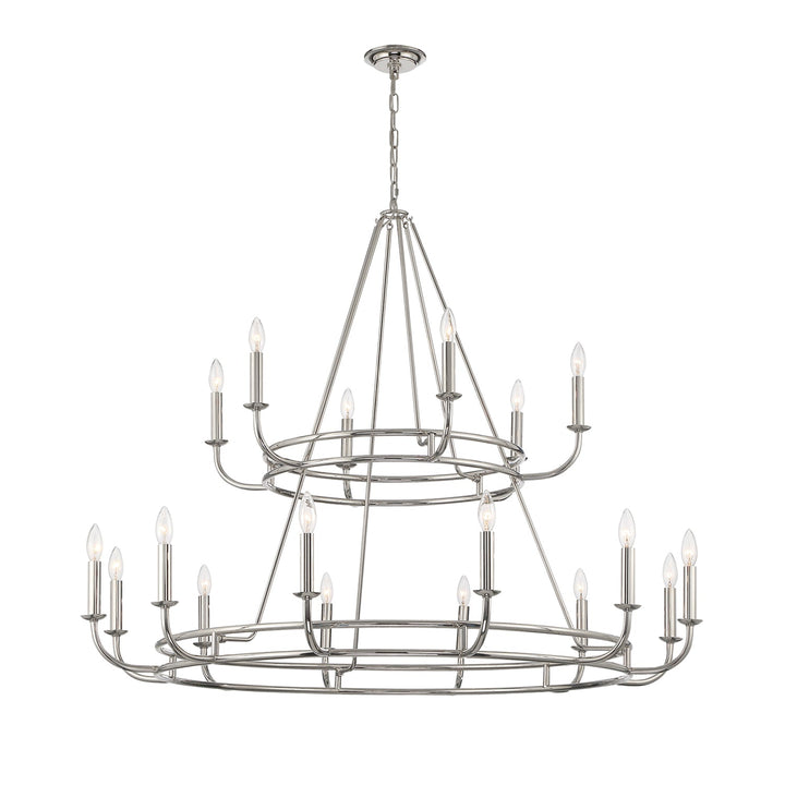 Crystorama Crystorama Bailey 18 Light Polished Nickel Chandelier