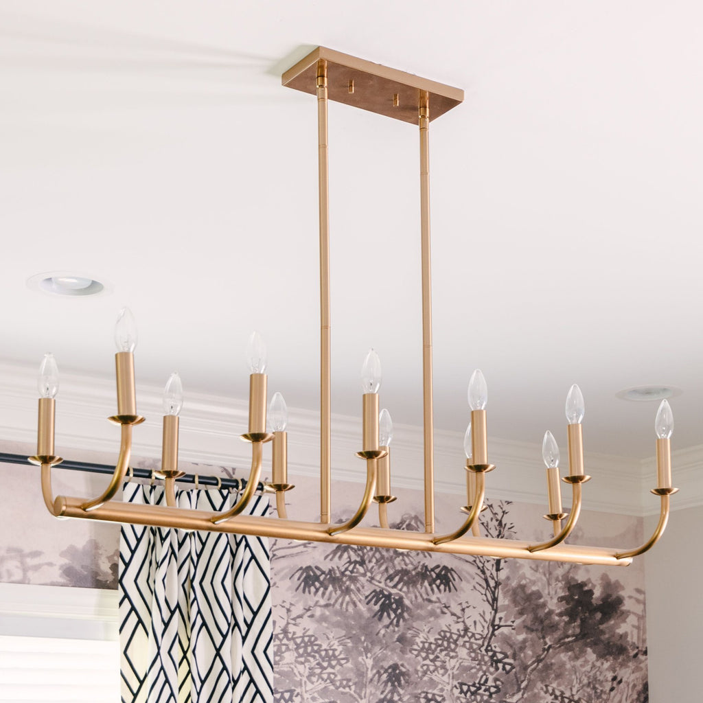Crystorama Crystorama Bailey 12 Light Aged Brass Chandelier