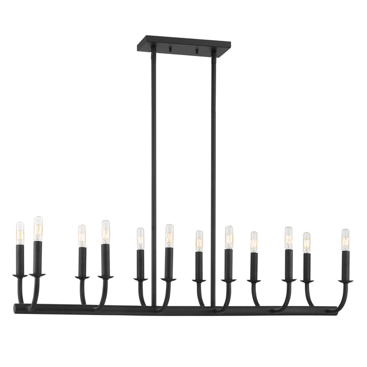 Crystorama Crystorama Bailey 12 Light Matte Black Chandelier