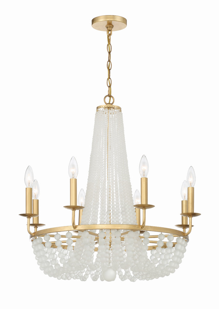 Crystorama Crystorama Bella 8 Light Antique Gold Chandelier