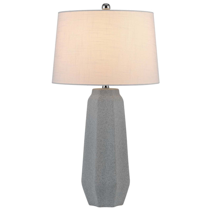 150W 3 WAY DRAYTON CERAMIC TABLE LAMP WITH HARDBACK FABRIC SHADE (SOLD IN PAIRS) Cal Lighting