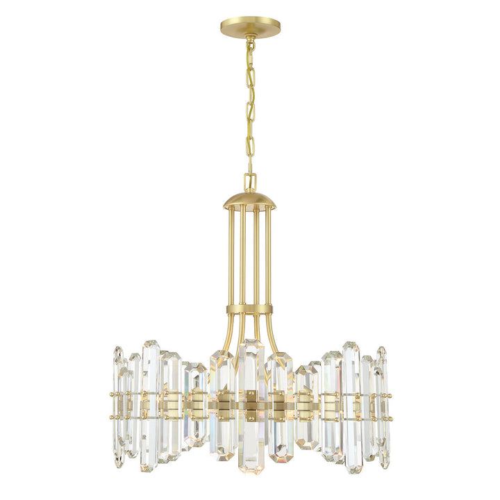 Crystorama Crystorama Bolton 8 Light Aged Brass Chandelier