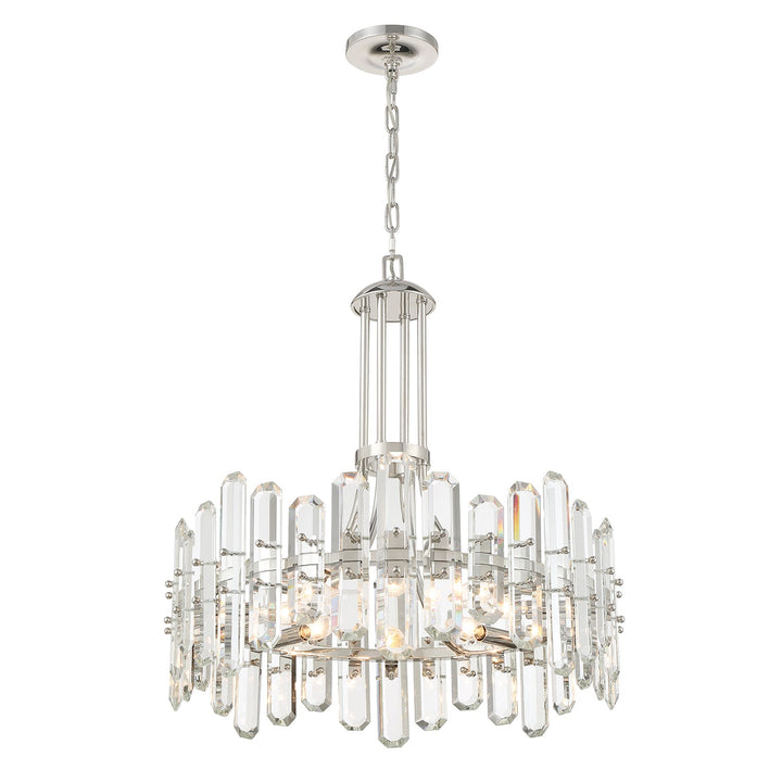 Crystorama Crystorama Bolton 8 Light Polished Nickel Chandelier