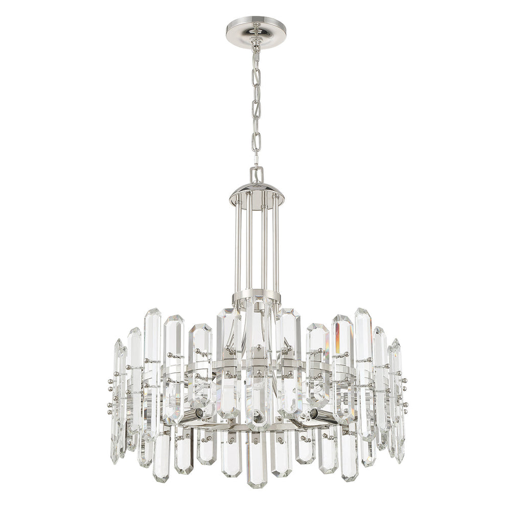 Crystorama Crystorama Bolton 8 Light Polished Nickel Chandelier