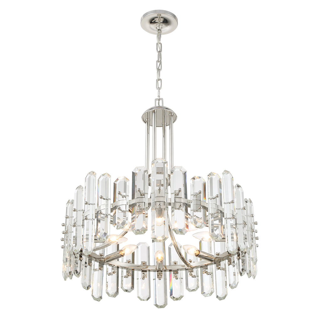 Crystorama Crystorama Bolton 8 Light Polished Nickel Chandelier