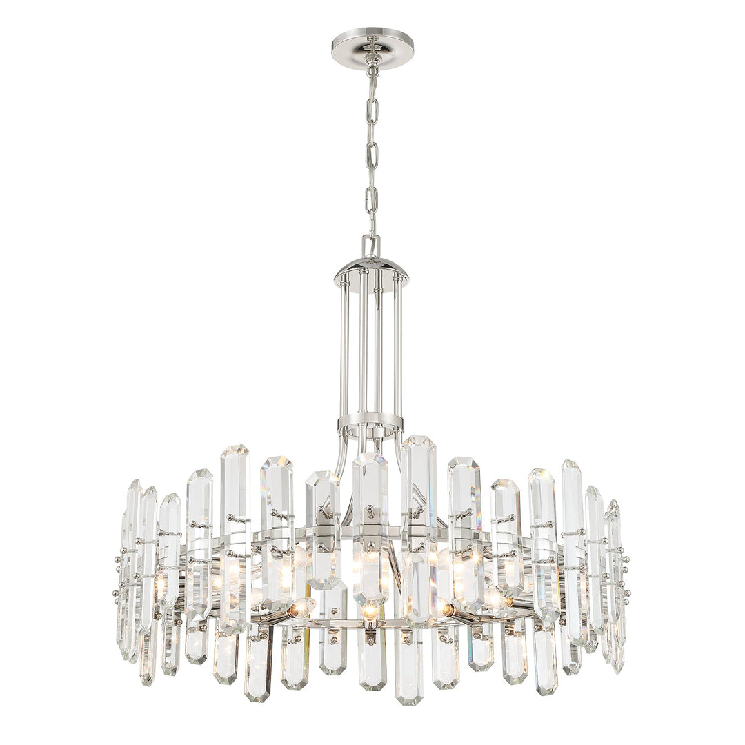 Crystorama Crystorama Bolton 12 Light Polished Nickel Chandelier