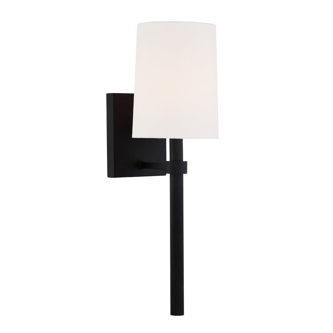 Crystorama Crystorama Bromley 1 Light Black Forged Sconce