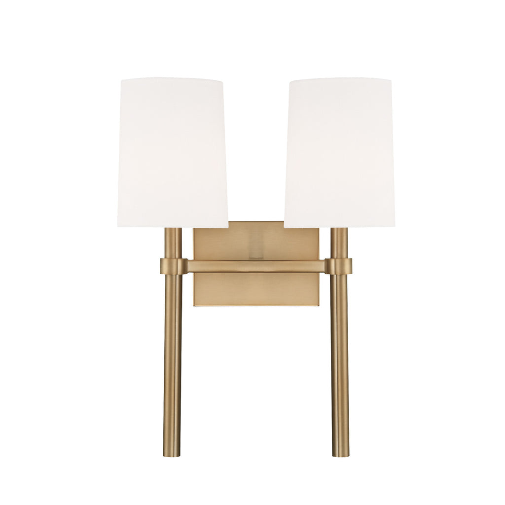 Crystorama Crystorama Bromley 2 Light Polished Nickel Sconce