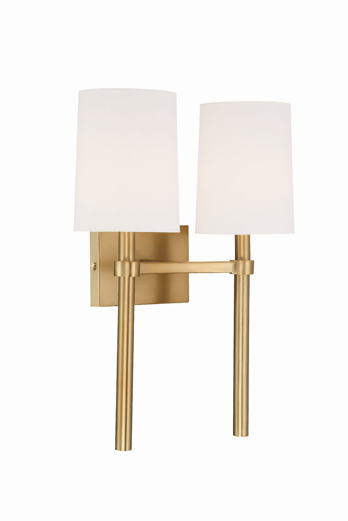 Crystorama Crystorama Bromley 2 Light Vibrant Gold Sconce