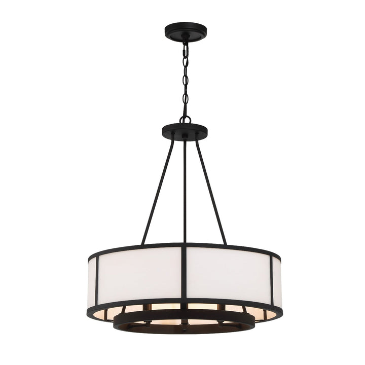Crystorama Crystorama Bryant 6 Light Black Forged Chandelier