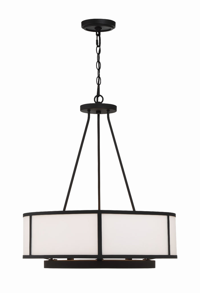 Crystorama Crystorama Bryant 6 Light Black Forged Chandelier