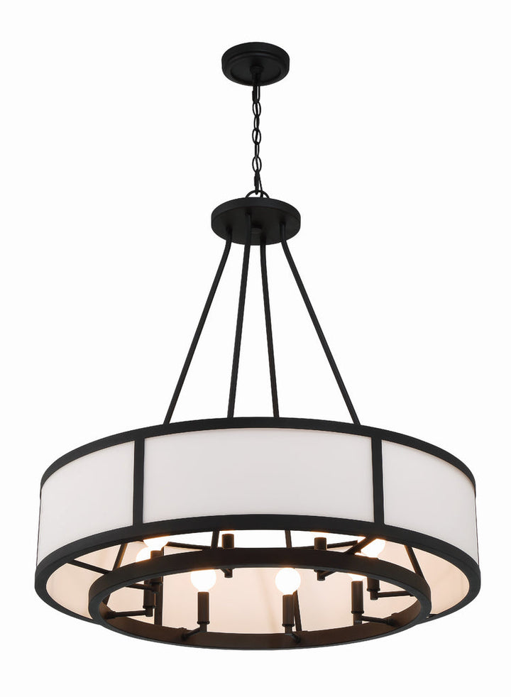 Crystorama Crystorama Bryant 8 Light Black Forged Chandelier