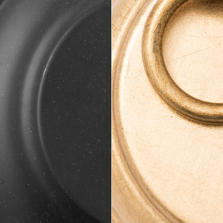 Crystorama Crystorama Odelle 4 Light Black + Antique Gold Semi Flush Mount