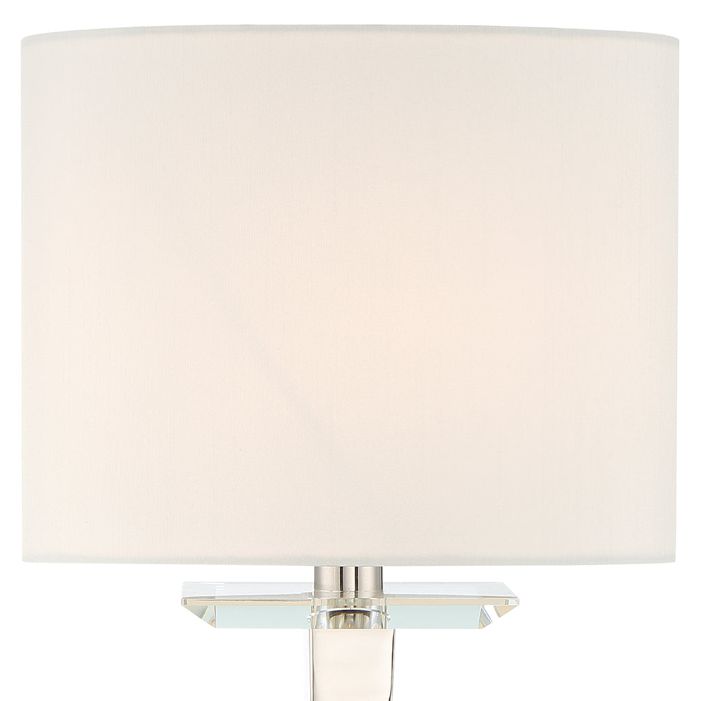 Crystorama Crystorama Clifton 1 Light Polished Nickel Sconce