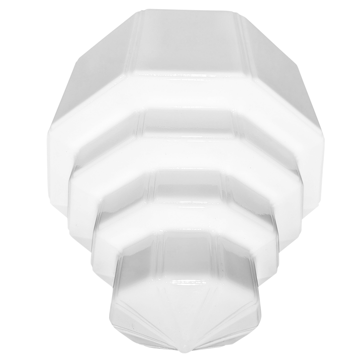 19 1/2 Inch Manhattan Skyscraper Grandeur Style Semi-Flush Mount Light (Satin Nickel Finish) COPPER MOUNTAIN HARDWARE