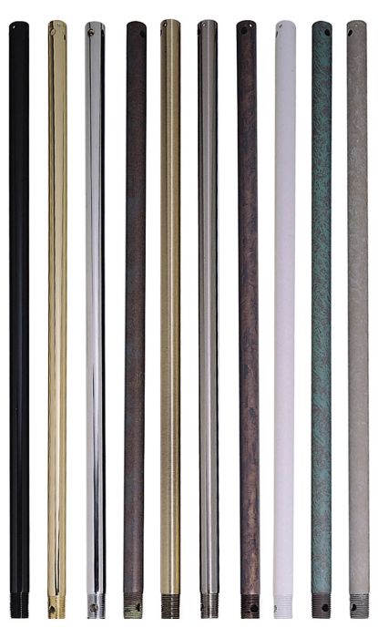 ##Antique Hardware## 36" Downrod in Brushed Polished Nickel