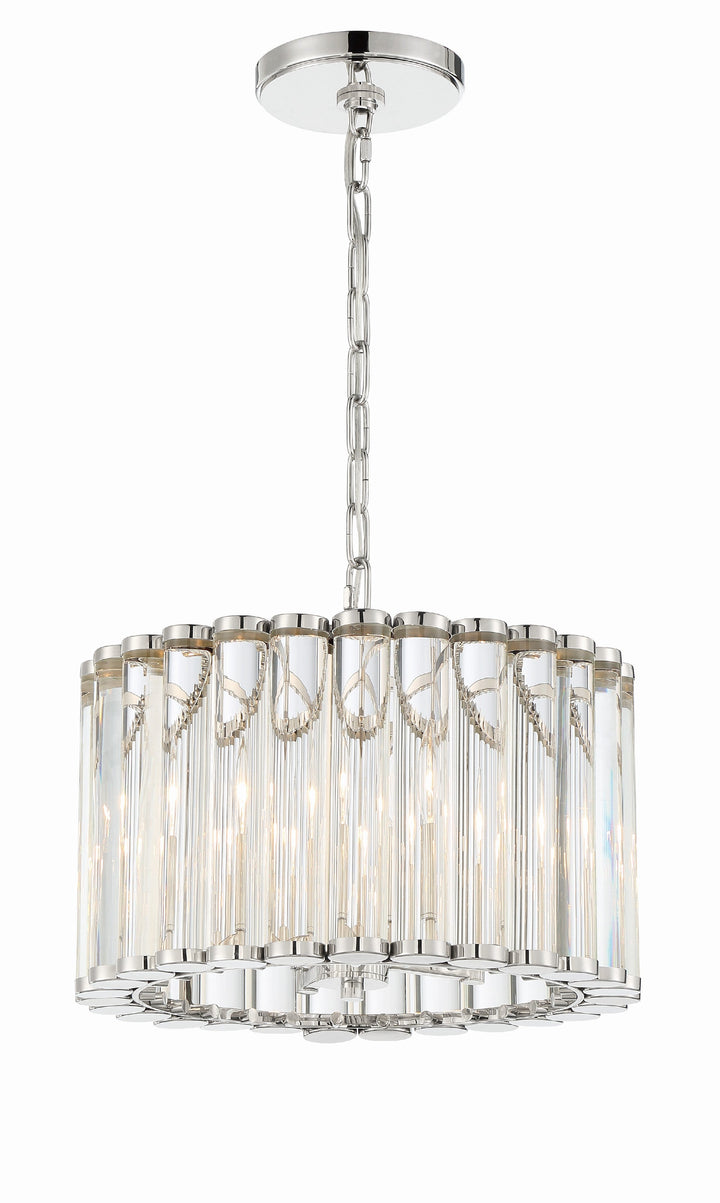 Crystorama Crystorama Libby Langdon Elliot 4 Light Polished Nickel Mini Chandelier