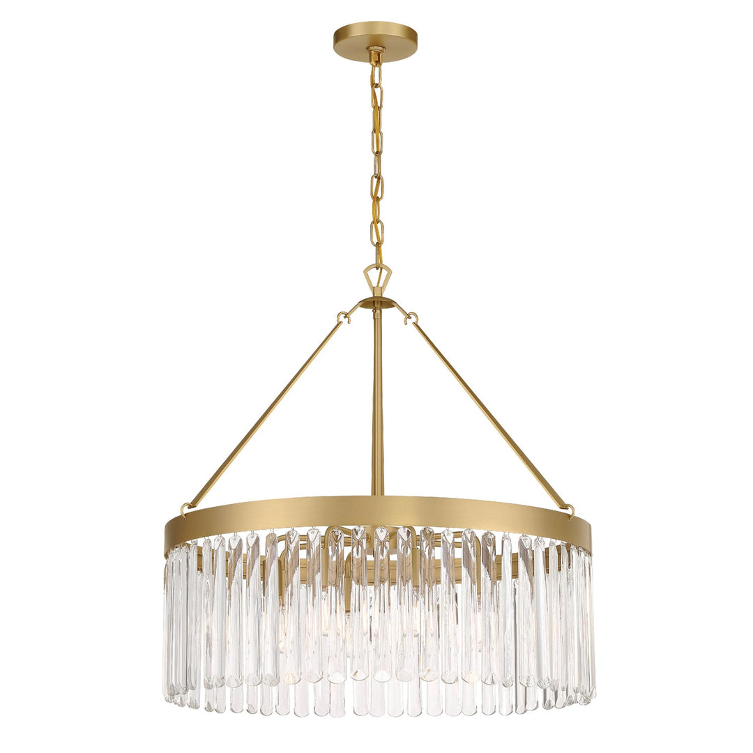 Crystorama Crystorama Emory 8 Light Modern Gold Chandelier