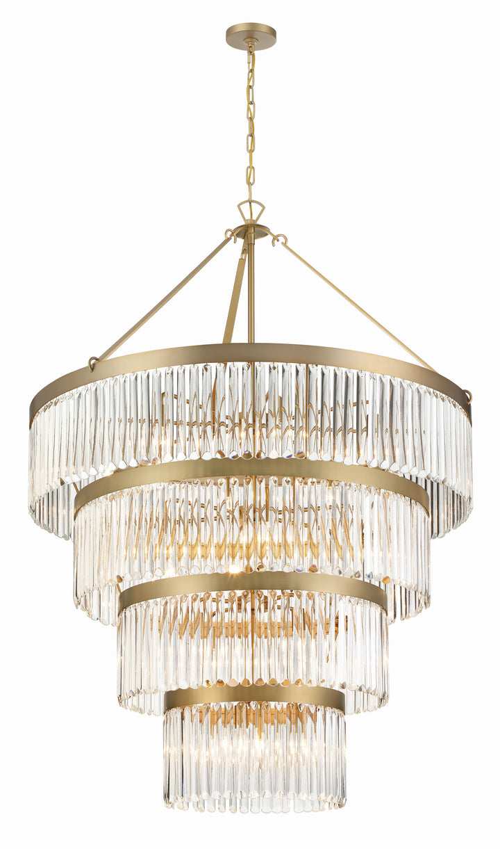 Crystorama Crystorama Emory 22 Light Modern Gold Chandelier