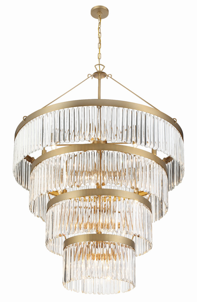 Crystorama Crystorama Emory 22 Light Modern Gold Chandelier
