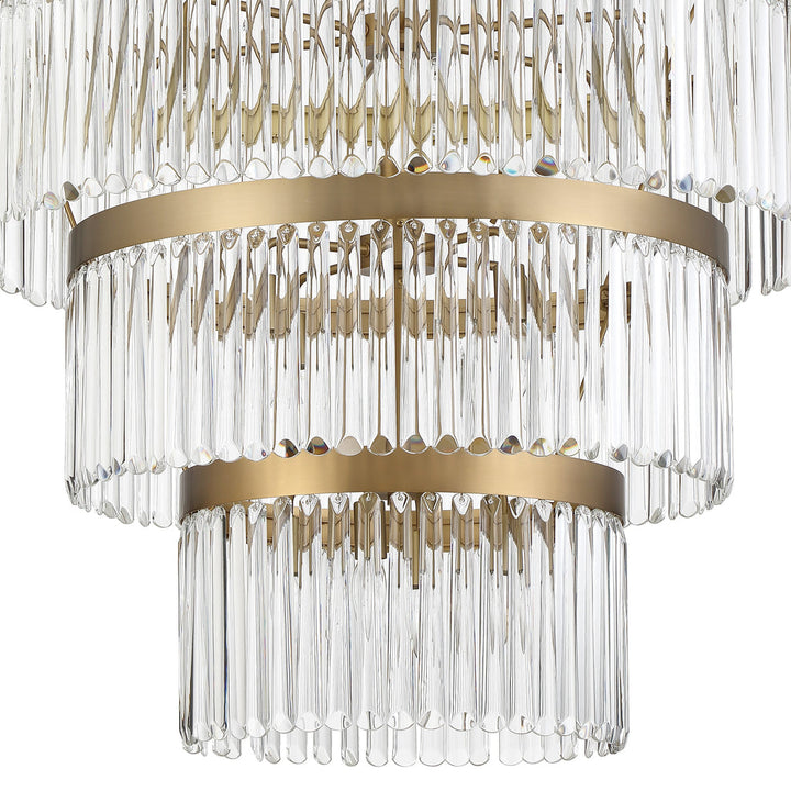 Crystorama Crystorama Emory 22 Light Modern Gold Chandelier