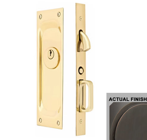 EMTEK Emtek Brass Pocket Door Mortise Modern Rectangular in Several Finishes